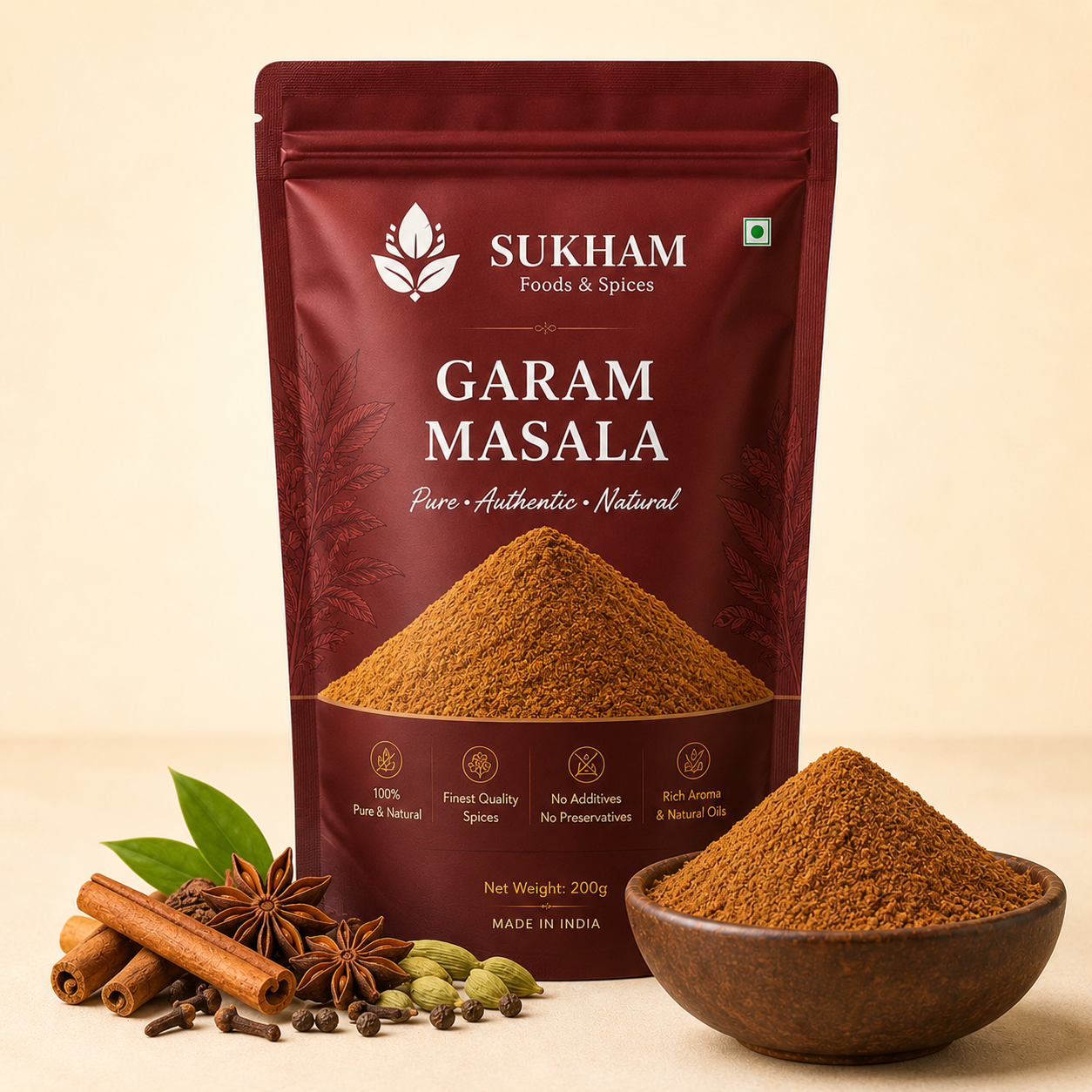 Sukham Garam Masala pack